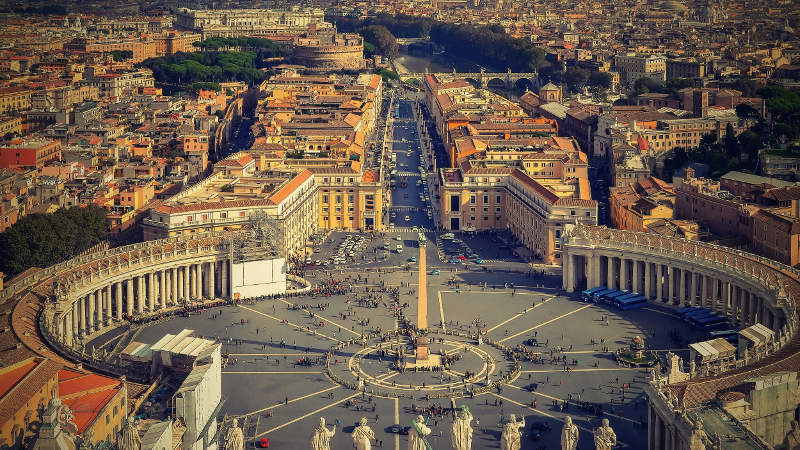 Řím, Vatikán - náměstí Svatého Petra